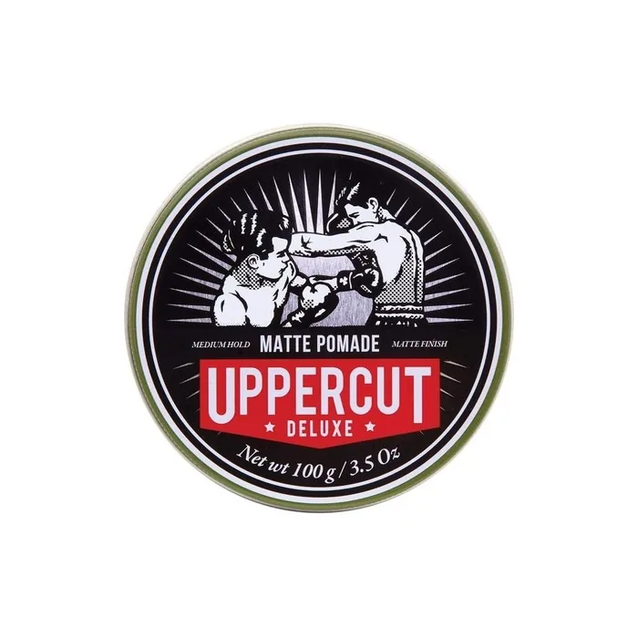 Uppercut Deluxe Matte Pomade Hair Styling Product for Men with Medium Hold and No Shine 100g