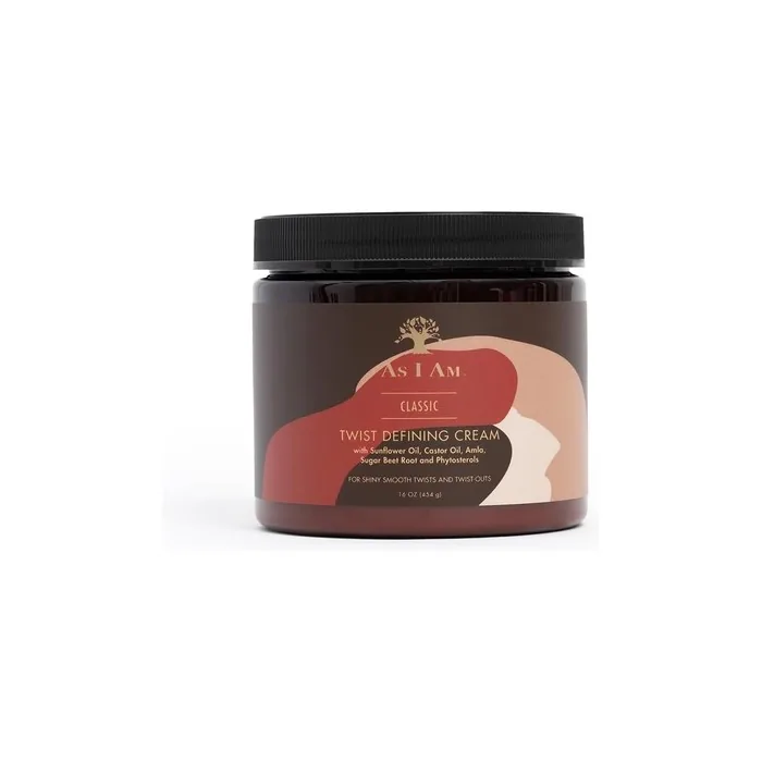 AS I AM Twist Defining Cream for Shiny Smooth Twists and Twist Outs 16 oz