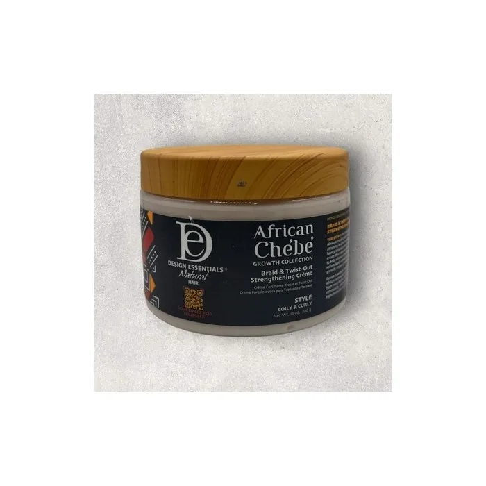 Design Essentials African Chebe Braid & Twistout Strengthening Cream 12oz