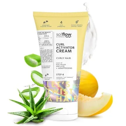 So!Flow Curl Enhancing Cream with Citrus & Protein - Natural Oils and Plant Proteins for Perfectly Defined, Strong Curls