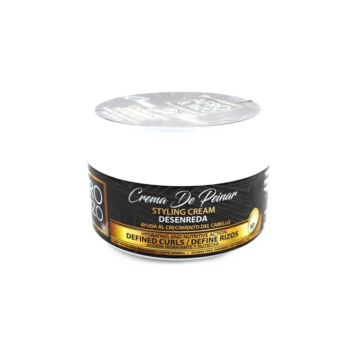 Afro & Rizo Styling Cream 236g Curl Defining Styling Cream with Natural Oils and Biotin for Curly, Wavy, and Afro Hair