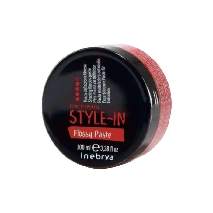 Inebrya Hair Styling Paste Ice Cream Stylein Flossy Paste 100 Ml Shaping Fibrous Paste For Modeling