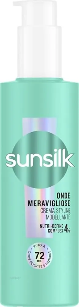 Sunsilk Styling Cream for Wavy Hair with Macadamia Oil, Arginine, and Biotin 200ml