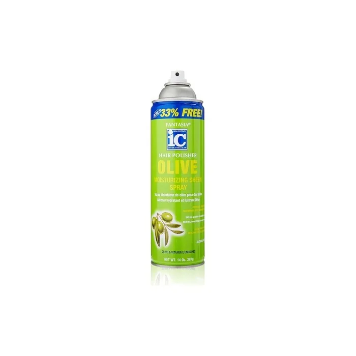 Fantasia Hair Polisher Olive Oil Sheen Spray 14 Oz