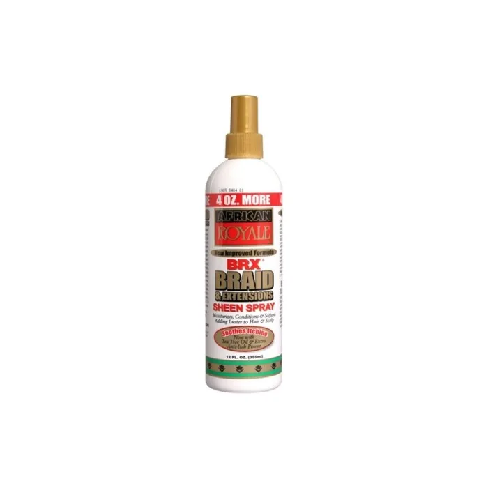 African Royale BRX Braid and Extensions Sheen Spray 12oz - Pack of 12