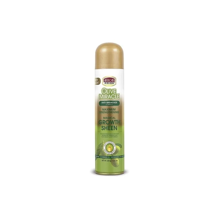 African Pride Olive Miracle Growth Sheen Spray 8oz
