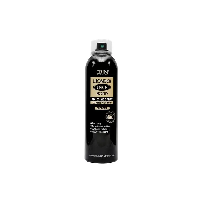 Ebin Wonder Lace Bond Adhesive Spray Extreme Firm Hold Supreme 180ml