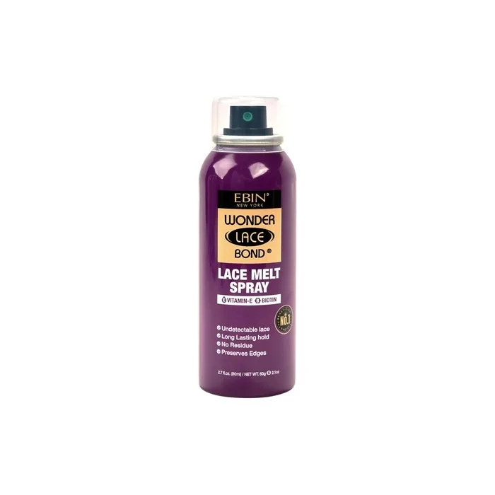 Ebin Wonder Lace Bond Lace Melt Aerosol Spray 80ml With Vitamin E