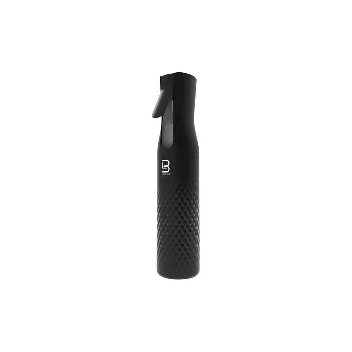 Level 3 Beveled Spray Bottle Continuous Spray With Fine Mist Pattern Barber And Hair Stylist Supplies 300ml Black