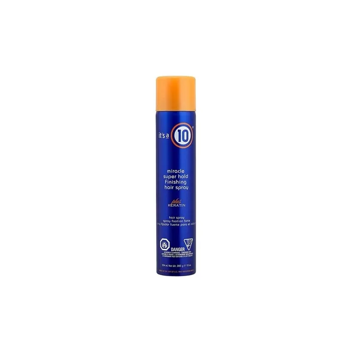 It's a 10 Miracle Super Hold Finishing Hair Spray Plus Keratin 10oz
