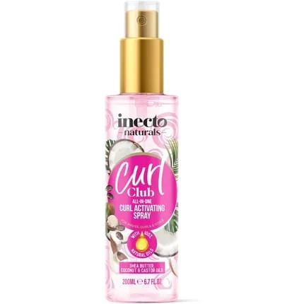 Inecto Curl Club All In One Curl Activating Spray 200ml Vegan & Cruelty Free 100 Natural
