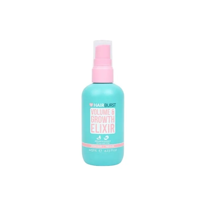 Hairburst Travel Size Volume and Hair Growth Elixir Spray - Holiday Cosmetics with Heat Protection - Healthy Hair Growth Boost - Mini Size Travel Elixir