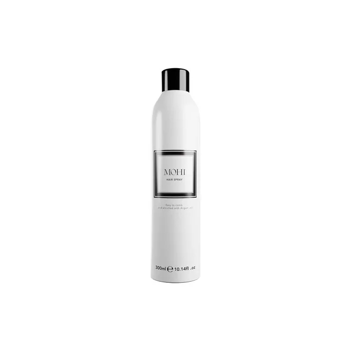 MOHI Hair Spray 300ml Professional with Argan Oil Styling Spray Extra Strong Hold & Shine For Straight Wavy Curly and Frizzy Hair