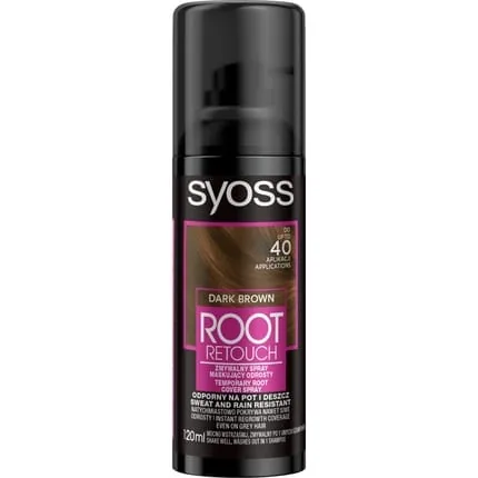 Syoss Root Retoucher Spray For Covering Roots Dark Brown 120ml