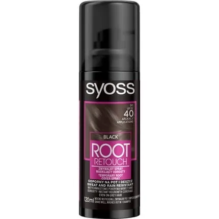 Syoss Root Retoucher Spray For Covering Roots Black 120ml