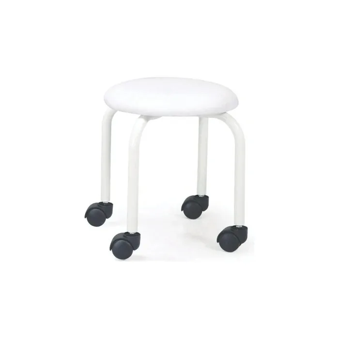 Beauty Coiffure Manicure Service Stool Round Leather Seat