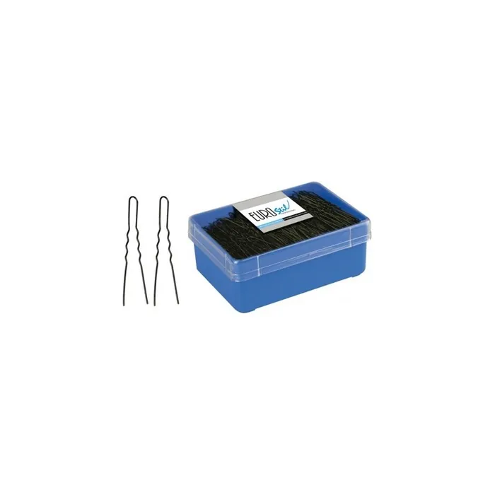 Eurostil Invisible Hairpins Box Black 55mm 1 Unit