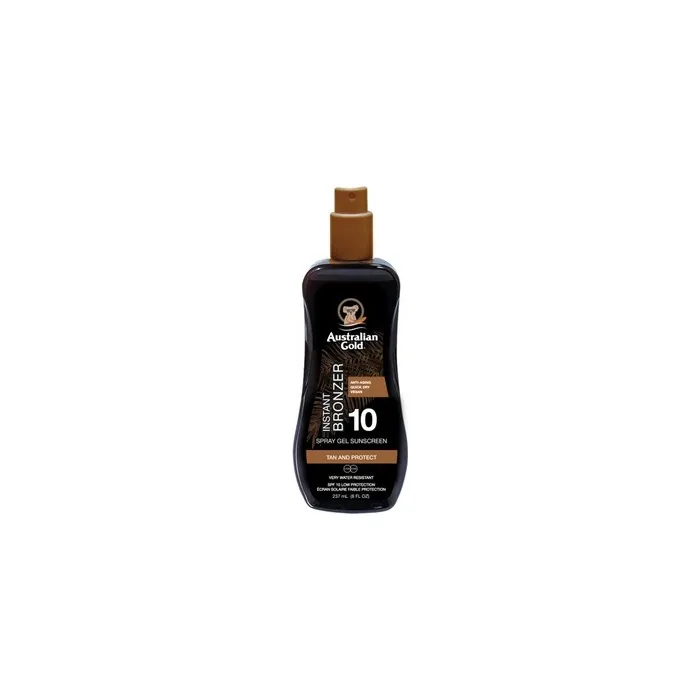Australian Gold SPF 10 Spray Gel with Instant Bronzer 237ml