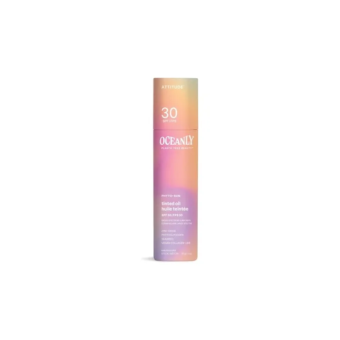 Attitude Oceanly Tinted Oil Stick with SPF 30 EWG Verified Plastic-Free