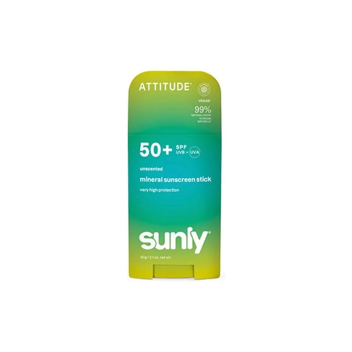 BIO SPECTRA ATTITUDE Mineral Sunscreen Stick SPF 50 Unscented 60g