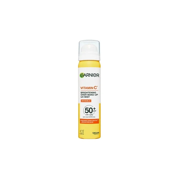 Garnier Brightening Over Make-Up Uv Mist Spf 50+ With Vitamin C, 75 Ml