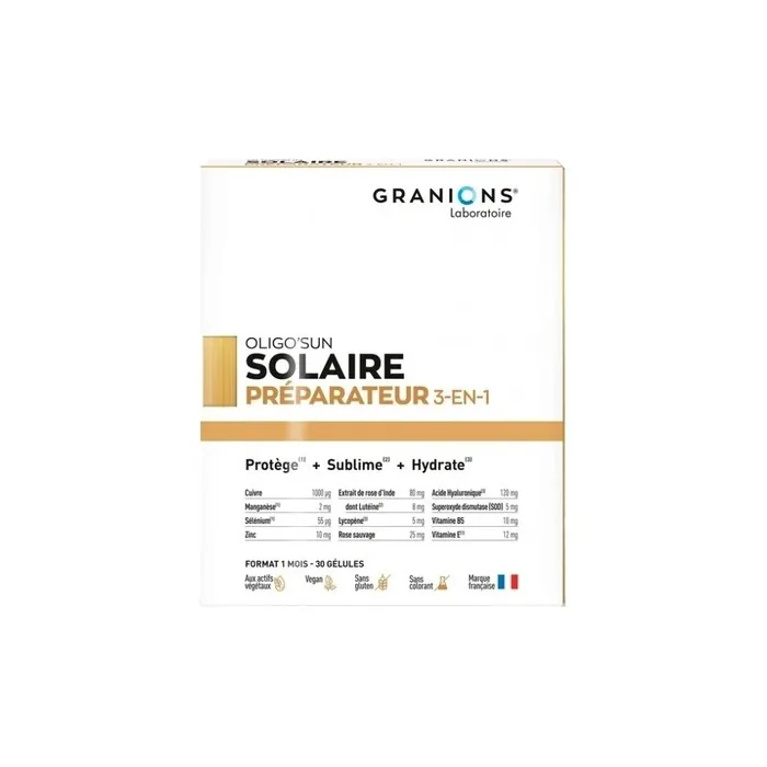 Solaire Granions Oligo'sun Sun Preparer 3in1 30 Capsule