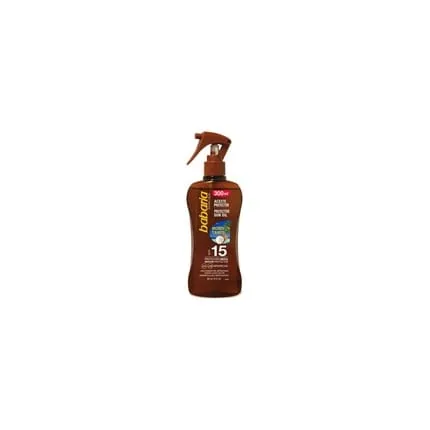 Babaria Protective Sun Oil Spf 15 With Tahitian Mono Oil 300ml