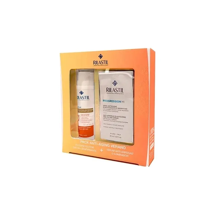 Rilastil Rilastil Pack Age Repair Spf 50 50ml Progression Serum 30ml Set 2 Pieces