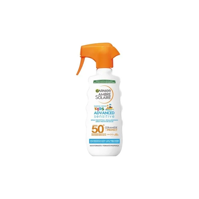 Garnier Ambre Solaire Spray Advanced Sensitive Kids Spf50 270ml High Protection Sunscreen