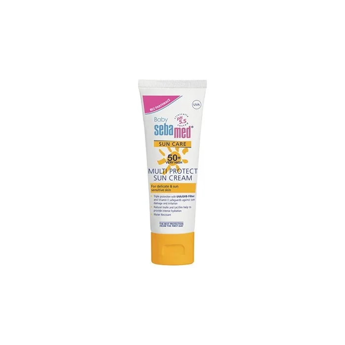 Sebamed Sunscreen Without Perfume Of 50+ Baby Multi Protect Sun Cream 75 Ml