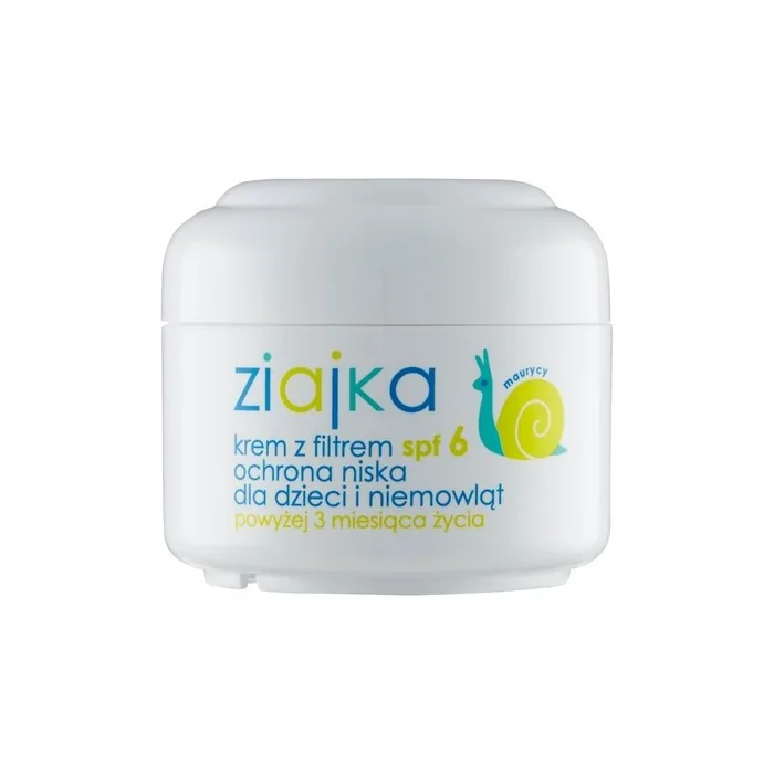 Ziaja Ziajka Cream With Spf6 Filter For Children And Infants From 3 Months Of Age Snail 50ml