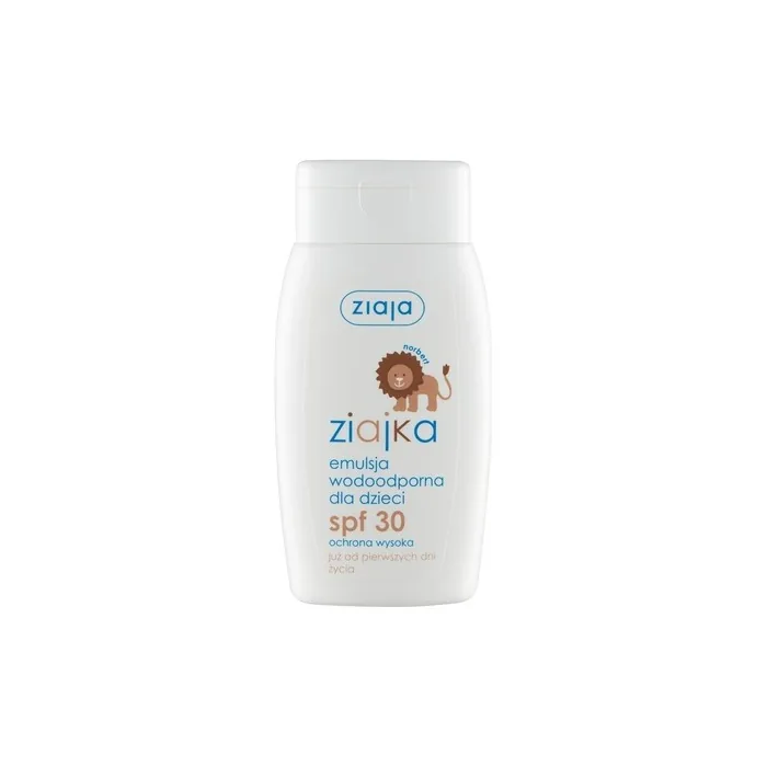 Ziajka Waterproof Emulsion For Face And Body For Children Spf30 125ml