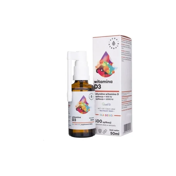 Aura Herbals Children's Vitamin D3 MCT Aerosol 50ml