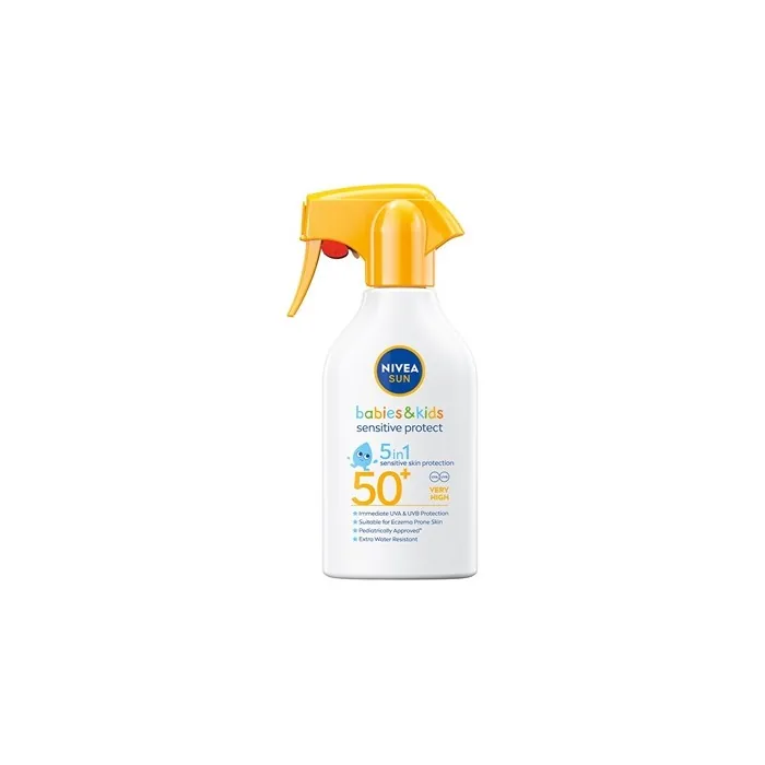 Nivea Children's Sunscreen Spray With Pump Spf 50 Sun Kids Sensitive 270 Ml