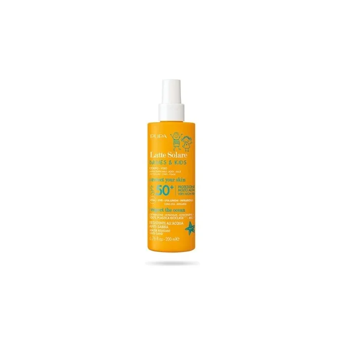Pupa Milano Gentle Sun Protection Milk For Babies And Children Spf 50