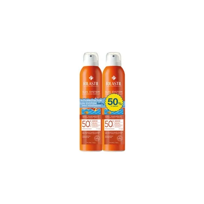 Sun System Spf50+ Baby Transparent Spray Pack 2 X 200 Ml