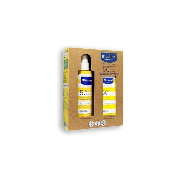 MUSTELA Sunscreen Pack: Spray F50 + Milk