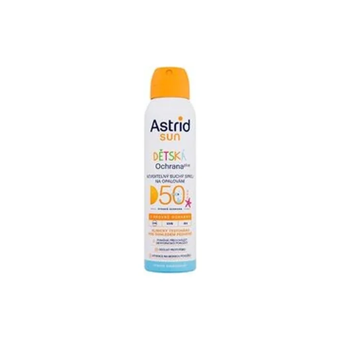 Astrid Sun Kids Dry Spray Spf50 Children's Invisible Dry Spray For Tanning Spf 50 150 Ml