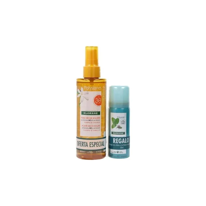 Klorane Polysianes Sun Dry Oil Spf 30 200ml Set 2 Pieces