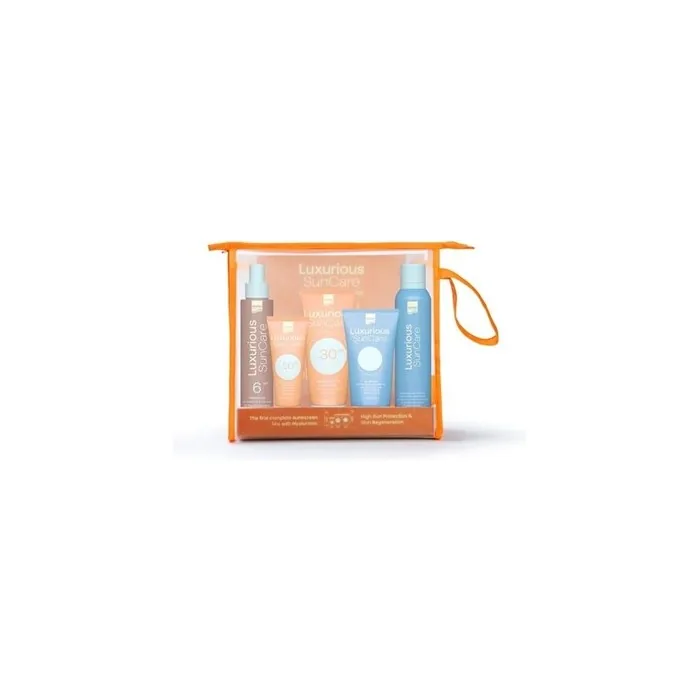 Luxurious Intermed Promo Sun Care Pack - Body Spf30 200ml, Face Spf50 75ml, Oil Spf6, Mist & After Sun