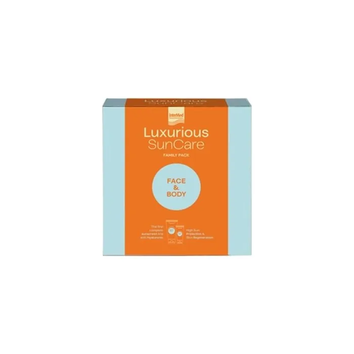 Luxurious Intermed Luxurious Sun Care Family Pack - Sunscreen For Face Spf50 75 Ml + Sunscreen For Body Spf30 200 Ml