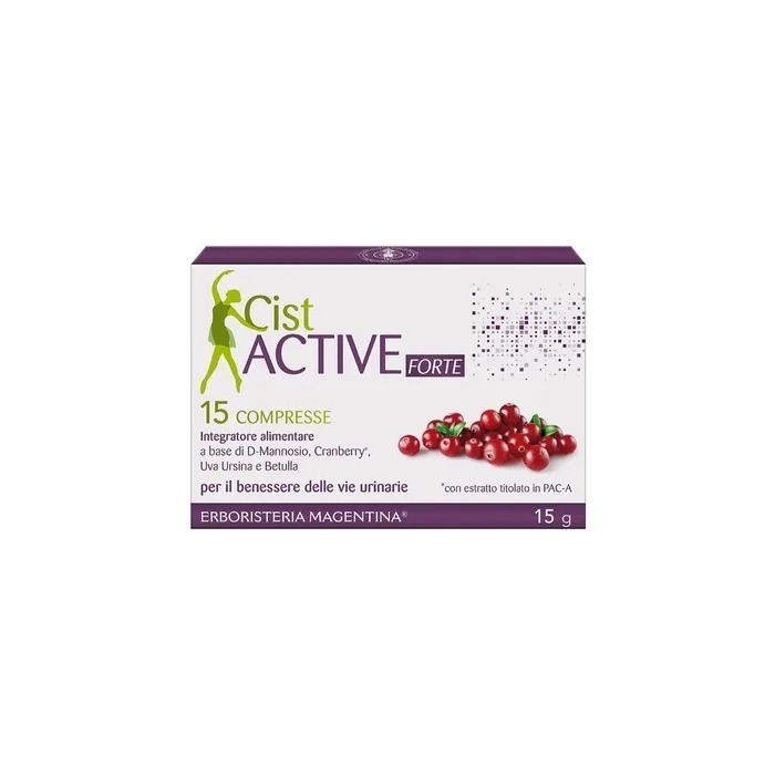 Erboristeria Magentina CistActive Forte Dietary Supplement 15 Tablets