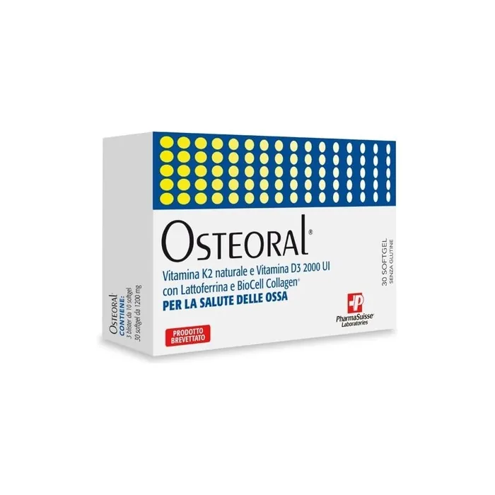 Pharmasuisse Laboratories Osteoral Food Supplement 30 Capsules