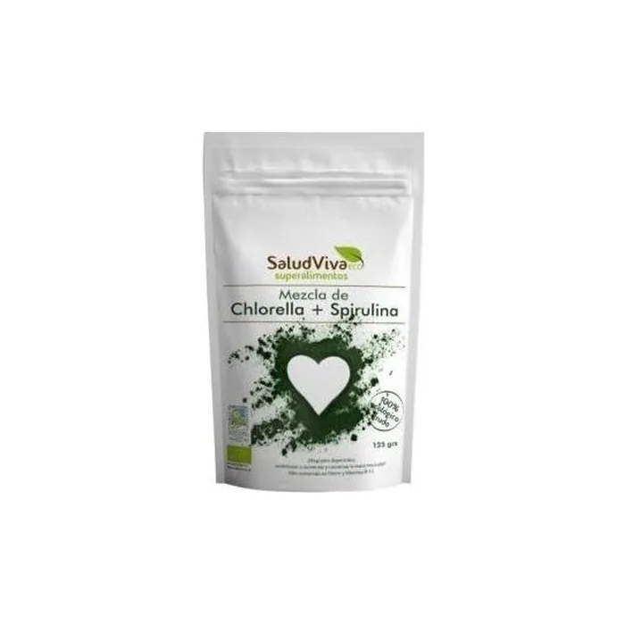 Salud Viva Organic Chlorella and Spirulina Powder Blend 125g