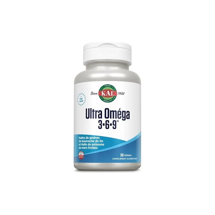 Kal Ultra Omega 3, 6, and 9 Full Capacity for Cardiovascular and Nervous Systems