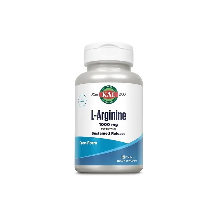 Kal 1000mg Larginine Tablets 120 Count
