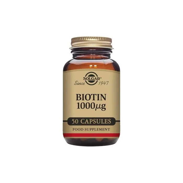 Solgar Biotin 1000mcg Vegetable Capsules 50 Count