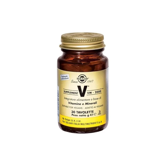 Solgar Formula VM-2000 Multivitamin Tablets Rich in Antioxidants 30 Tablets