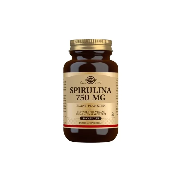 Solgar Spirulina 750mg 80 Capsules Long Term