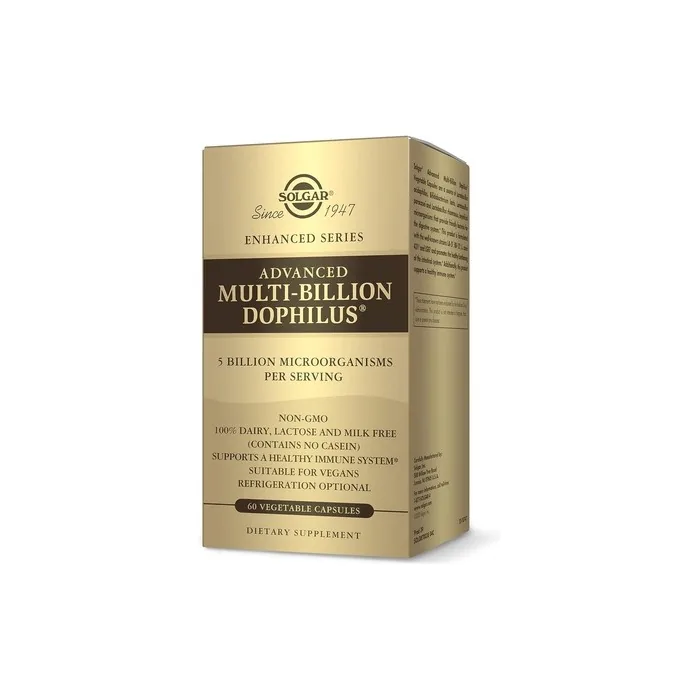 Solgar Advanced Multi-Billion Dophilus Kulturen-Komplex with Patented Bacterial Strains 60 Vegan & Acid-Resistant Capsules